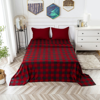 Fabricant fournisseur personnalisé 100% microfibre Christmas Deer Bedroom Quilt Cover Fashion Animal Digital Printed Literie Sheet Set