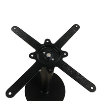 Base de table ronde à support croisé supérieur en fonte abordable pour l'extérieur