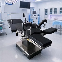 Table d'opération électrique à 5 fonctions pour bloc opératoire, table chirurgicale médicale avec dossier inclinable latéral Trendelenburg et fonction coulissante