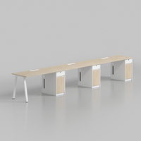 Meubles de bureau modernes, tables de bureau modulaires, postes de travail 4 places, cabines de centre d'appels, bureaux pour 2 personnes