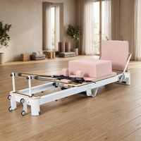 Machine de Pilates pliable professionnelle en alliage d'aluminium, portable et durable, pour la maison, le studio, le yoga et le fitness