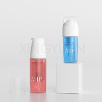 XINGYUAN Bouteille à pompe sans air pour liquide et poudre Bouteille à double chambre en plastique vide personnalisée