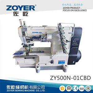 Máquina de Coser Zoyer de 3 Agujas y 5 Hilos, Cama Plana, Electrónica, Semiautomática, Equipo de Costura Textil - Product Image 5