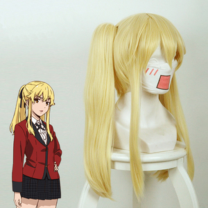Ainizi Synthetic Braided Shape Japanese <strong>Cartoon</strong> Kakegurui Series Character of Mary Saotome Cosplay Wig for Girls - Product Image 3