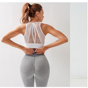 Venta caliente mujeres lolita lindo sexy chica sin secado rápido transpirable hueco deportiva deportes bra 2020 - Product Image 6