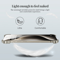 Nouvelle coque de téléphone en métal de forme originale avec protection d'objectif ultra-fine sans bordure pour iPhone 17 16 15 Pro Max