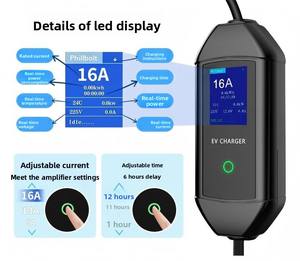 EVSE portable intelligent 11 kW Type 2 adapté aux Pays-Bas |   Chargeur domestique pour véhicules électriques IP65 avec homologation CE TUV - Product Image 5