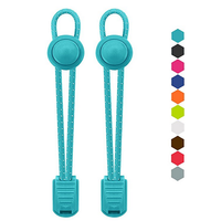 QUICKLACES Lacets élastiques réfléchissants sans nœuds pour enfants, lacets ronds en polyester avec système de verrouillage, couleur personnalisée