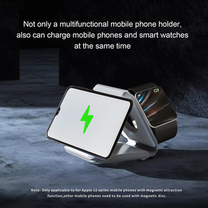 Cargador inalámbrico de carga rápida 3 en 1 de 15W, cargador plegable magnético portátil para <span class=keywords><strong>iPhone</strong></span> IWatch para <span class=keywords><strong>AirPods</strong></span> <span class=keywords><strong>con</strong></span> promoción QC2.0 - Product Image 6