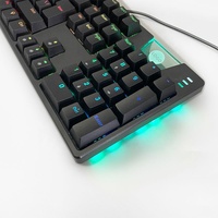 Clavier mécanique filaire USB pour jeux YH-103 de haute qualité, 104 touches, toutes les touches sans conflit, arabe, avec 17 types de lumières LED