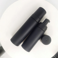 Échantillon Gratuit – Flacons Pompe à Mousse Noirs Vides 100ml 150ml 200ml – Bouteilles Pompe à Mousse Noires Personnalisées en Plastique Mat pour Savon Moussant