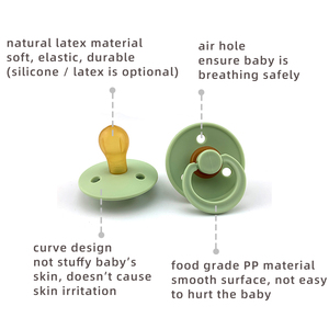 <span class=keywords><strong>Ciuccio</strong></span> in Lattice Naturale Senza BPA per Neonati in Fase di Dentizione, Succhietto Morbido per Neonati, <span class=keywords><strong>Ciuccio</strong></span> <span class=keywords><strong>Rotondo</strong></span> in Lattice - Product Image 3