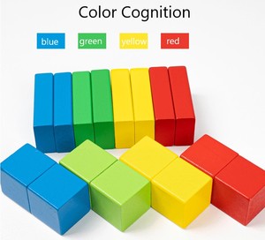 Blocs de construction en bois pour enfants, jouets d'éducation précoce, ensemble de blocs de construction en bois massif assemblé avec des jouets en bois en baril - Product Image 3