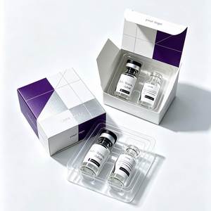 FX Compact Skincare Vial Gift Box with Rigid White <b>Card</b> Construction and Customized Insert for 10ml Beauty Product Packaging - Product Image 1