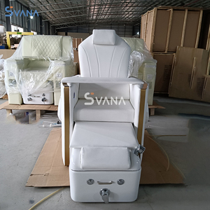 Silla rosa de lujo moderna negra para pedicura - Product Image 1