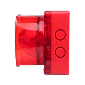 SUMRING SR-108 Alarme sonore à haut niveau sonore, sirène stroboscopique rouge murale en ABS durable DC12V/24V/220V pour système d'alarme incendie - Product Image 5