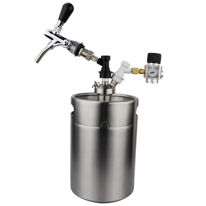 Mini Barril de Cerveza de Acero Inoxidable de 2L/3.6L/5L con Grifo Ajustable y Mini Cargador de CO2 para Elaboración Casera de Cerveza - Product Image 6