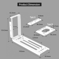 Support GPU Magnétique Ajustable Anti-Affaissement en Aluminium pour Boîtiers PC de Bureau – Kit de Montage Métallique