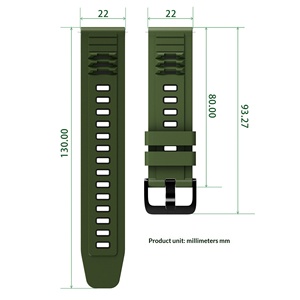 Bracelet de montre Upro New Style pour Suunto 9peak pour Huawei Watch GT6 22mm Bracelet de montre en silicone bicolore sport - Product Image 2