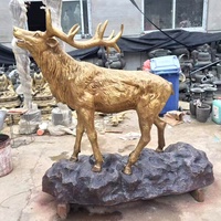Escultura de Toro de Bronce de Tamaño Real para Decoración de Exteriores, Gran Escultura de Animal en Venta