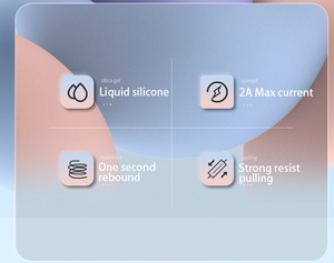 CA119L Yesido Max 2A <span class=keywords><strong>USB</strong></span> a IP 1M <span class=keywords><strong>Cable</strong></span> de datos de carga rápida de silicona líquida - Product Image 3
