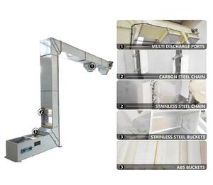 Kleine Capaciteit Continue Walnootkorrel Meelvoer Pinda 5 Meter Rijstemmer Lift Prijs Voor Rijstmolen - Product Image 6