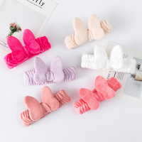 Bandeau en tissu éponge coréen JY écologique avec nœud, haute élasticité, antidérapant, doux et confortable pour femmes, spa et douche