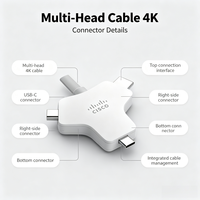 Câble multi-têtes 4K pour la vidéoconférence Webex Cisco