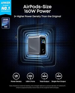 Caricatore Anker Prime, 160W 3 Porte Compatto USB C GaN, Display Intelligente e Controllo Touch, Ricarica Massima 140W - Product Image 2