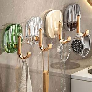 ตะขอแขวนอะคริลิคแบบไม่ต้องเจาะ ติดผนังได้เอง ใช้แขวนผ้าเช็ดตัว เสื้อโค้ท กุญแจ ของใช้ในบ้าน ตกแต่งบ้าน - Product Image 2