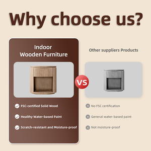 Set di Mobili per Camera d'Albergo e Ristorante, Mobili Moderni Scontati per Festival, Comodino in Quercia per Arredamento Villa Moderna - Product Image 3