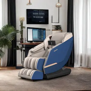 뜨거운 판매 개인 건강 관리 럭셔리 현대 Pu 가죽 SL 트랙 기압 마사지 의자 홈 오피스 사용