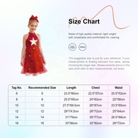Robe de Noël pour filles, à sequins, dos nu, étoiles dorées, en tulle à volants, costume de scène de Noël, tenue de danse pour enfants, performance scénique personnalisée