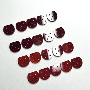 <span class=keywords><strong>Piedra</strong></span> de Ágata Roja Natural <span class=keywords><strong>en</strong></span> Forma de Mariquita, Tamaño 10.1x9.6mm, Altura 2mm, Calcedonia Cornalina Roja Original - Product Image 4