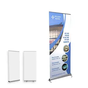 Portable Roll Up Banner Display Stand Advertising Marketing Events Poster Aluminum Display Stand Easy Set up
