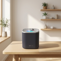 Humidificateur ultrasonique portable USB Fusmli avec lumières LED à changement de couleur, aromathérapie, humidistat, capacité de 2,0 à 3,0 L, fonctionnement silencieux