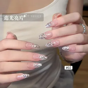 1/2 boîtes de paillettes 3D éblouissantes pour ongles, formes mélangées, flocons argentés scintillants pour décorations de festival, fête, corps, visage et manucure - Product Image 6