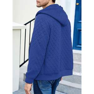 2025 hommes décontracté sweat à capuche zippé à manches longues veste matelassée manteau - Product Image 2