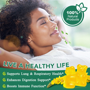 Acentiallabs Gomas Veganas de Mullein Suplementos Herbais Naturais Orgânicos 2000mg Gomas de Folha de Mullein para Respiração e Pulmões - Product Image 3
