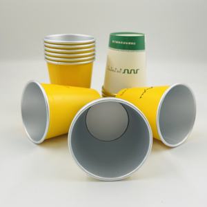 Vasos de Papel de Aluminio Desechables de Pared Simple, Ecológicos y de Alta Calidad, Impresión Personalizada, Grado Alimenticio, para Bebidas Calientes - Product Image 2