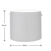 Pot en plastique rond de 500 ml en PEHD avec bouchon à vis à large ouverture, vide, personnalisable, pour aliments pour animaux de compagnie, emballage pour étagère