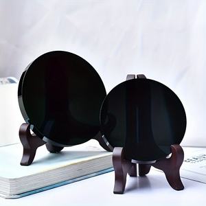 Obsidienne naturelle en gros, polie miroir magique, pour la méditation à domicile, le Feng Shui, l'autel Wicca, cadeau d'Halloween, collection de cristaux - Product Image 3