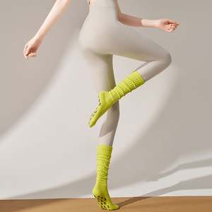 Custom Design Women Grip Sock Cotton Custom Logo Fitness Anti-Slip Yoga Pilates Socks - Product Image 3