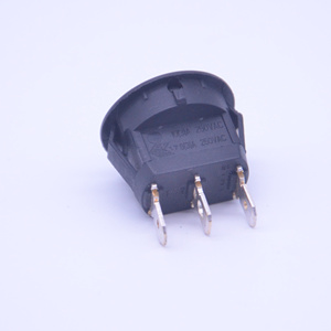 Forme ronde de haute qualité 3 positions 3 voies 20 mm <span class=keywords><strong>SPTT</strong></span> interrupteurs à bascule de couleur noire - Product Image 4