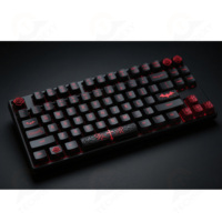 Touches de clavier gothiques personnalisées 108 touches en PBT avec interrupteurs MX, motif chauve-souris vampire noir et rouge, croix gothique