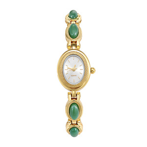 Montre bracelet pour femme, luxe minimaliste, cadran ovale, quartz, montre de soirée - Product Image 5