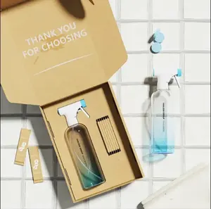 مجموعة أقراص تنظيف متعددة الأغراض صديقة للبيئة مع زجاجة بخاخ