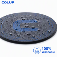 COLUF - Posavasos de PVC Premium para Restaurantes, Resistentes al Calor, Impermeables, Antideslizantes, Acabado Mate, Ultrafinos, para Cafeterías y Bares