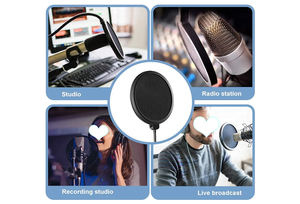 Filtro Pop de micrófono con cuello de cisne flexible y abrazadera para <span class=keywords><strong>Blue</strong></span> <span class=keywords><strong>Yeti</strong></span> Audio Technica - Product Image 6