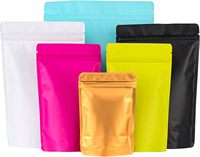 Lot de 100 sacs refermables bleus résistants aux odeurs, pochettes en aluminium de 4,7 " x 7,9 " pour emballage multi-usages